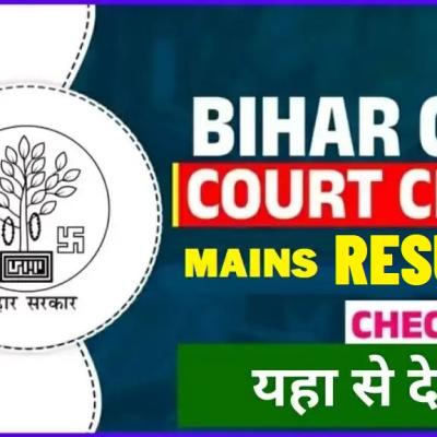 Bihar Civil Court UDC (Upper Divisional Clerk) Mains Result 2025