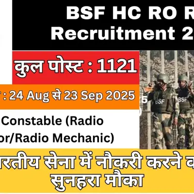 BSF HC RO / RM Recruitment 2025
