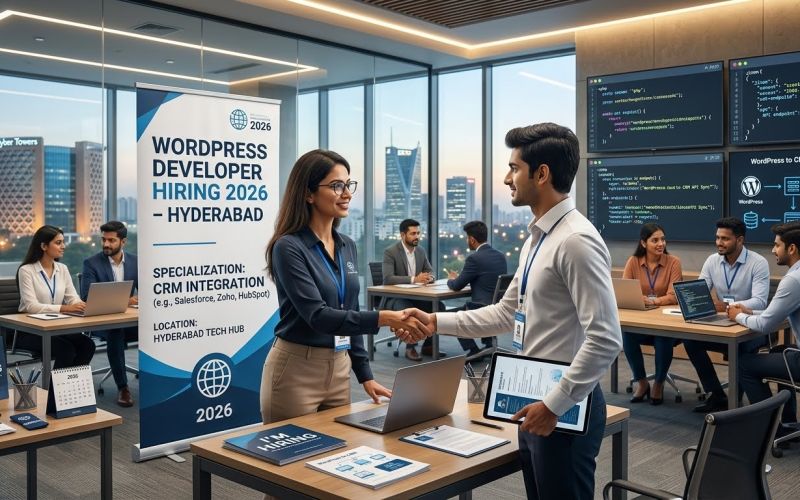 WordPress Developer Hiring 2026 – Hyderabad | CRM Integration
